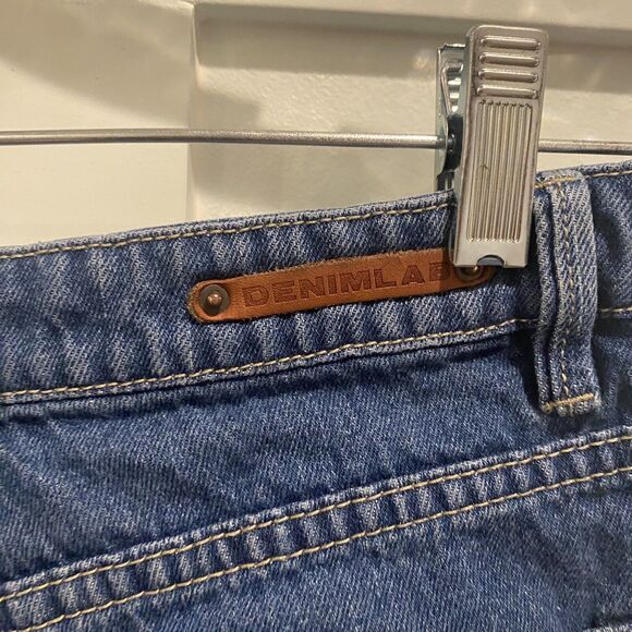 Denim Lab Cut Off Jean Shorts Womens Size M (28”) Embroidered Flowers - Picture 6 of 11